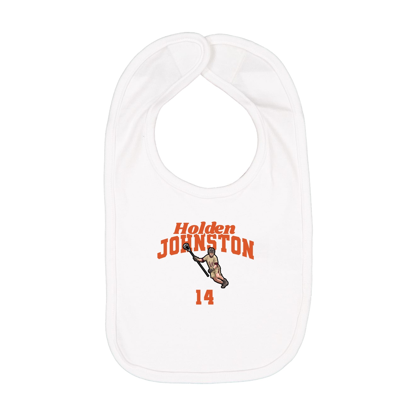 Infant Bib — Signature Arch in White