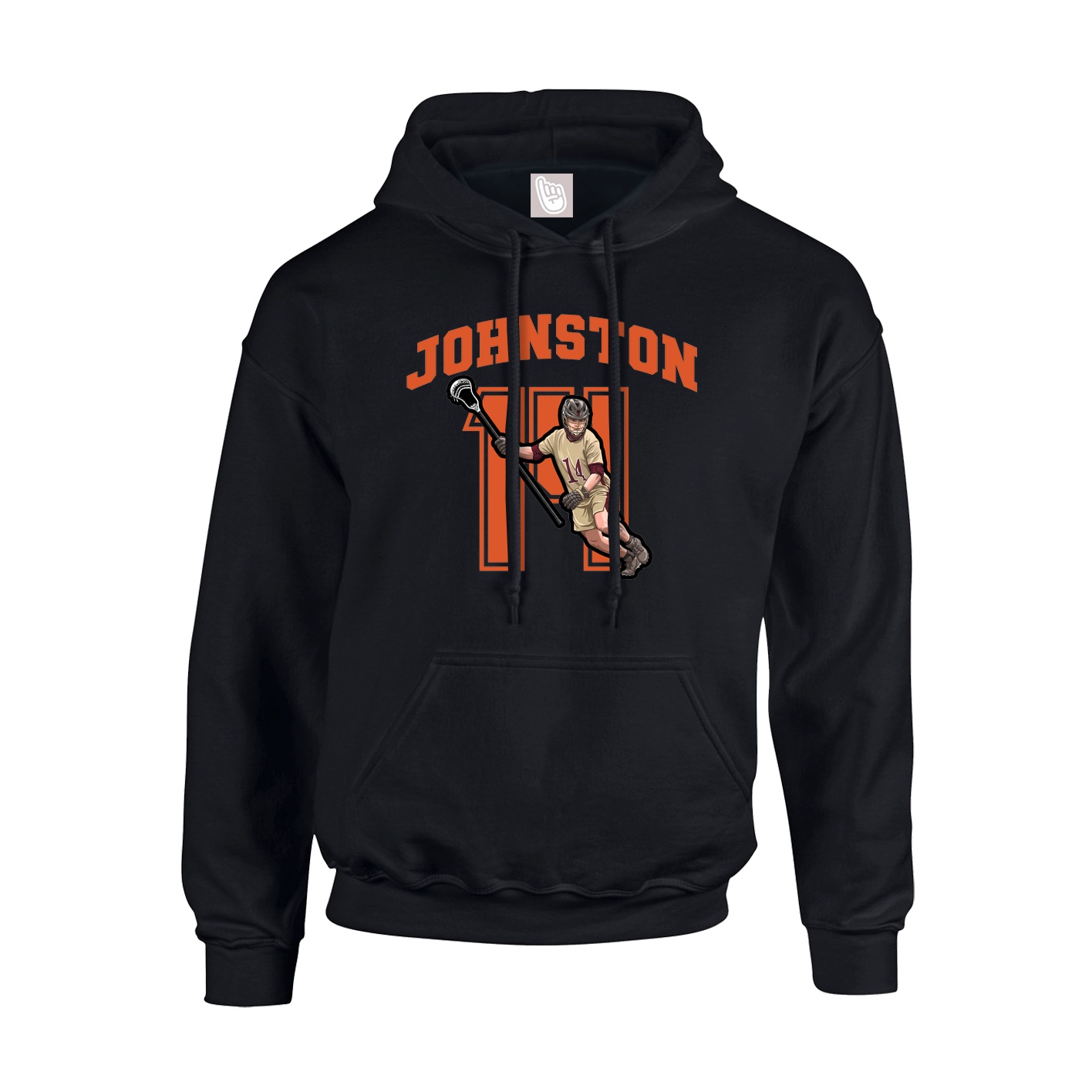 Hoodie — Number in Black
