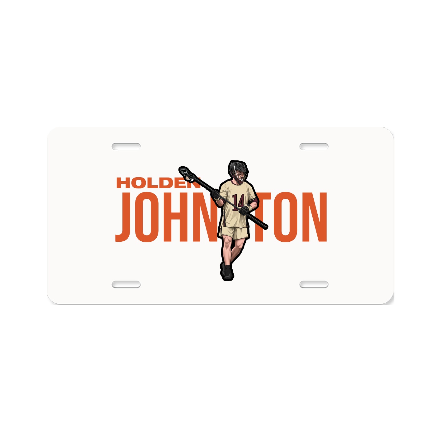 License Plate — Player Name in Classic