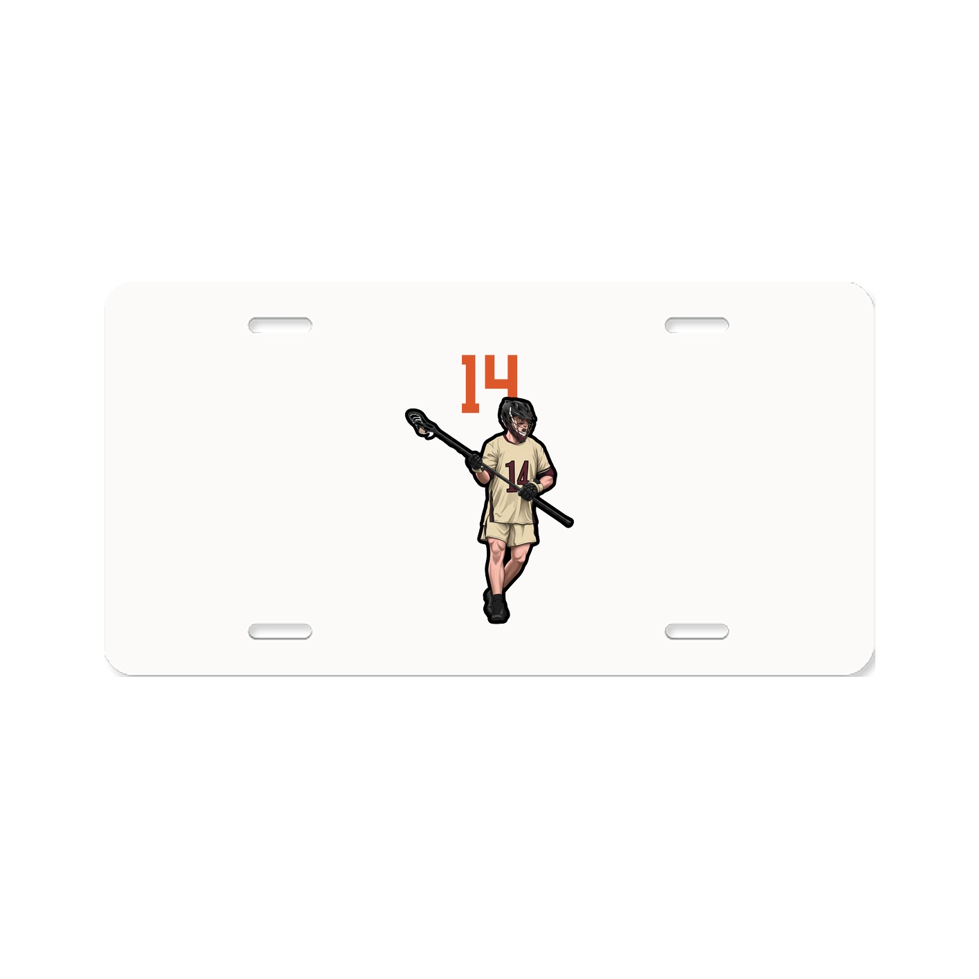 License Plate — Number Top in Classic