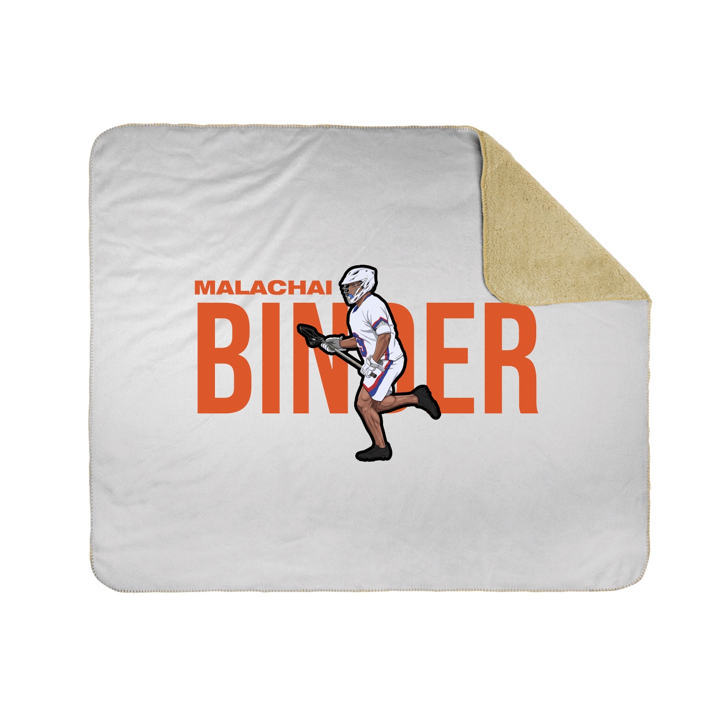 Throw Blanket — Player Name in White
