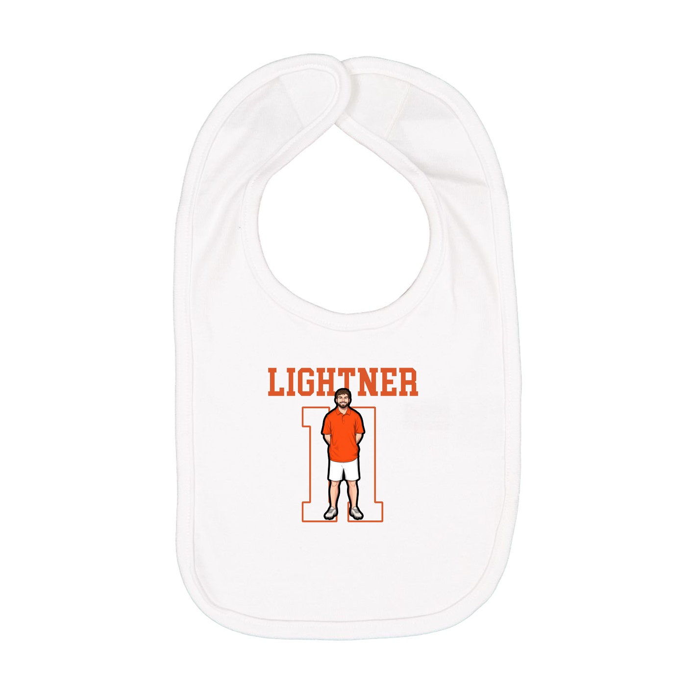 Infant Bib — Shirsey in White