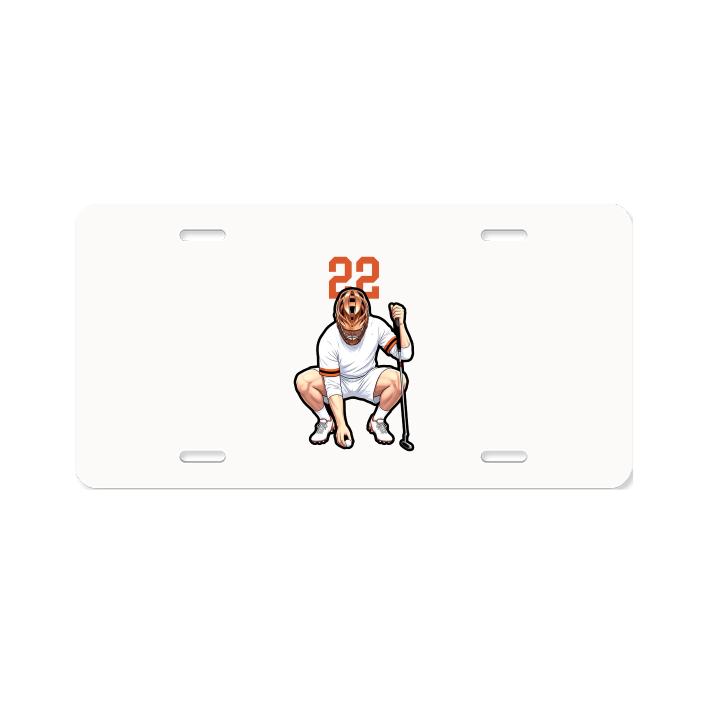 License Plate — Number Top in Classic