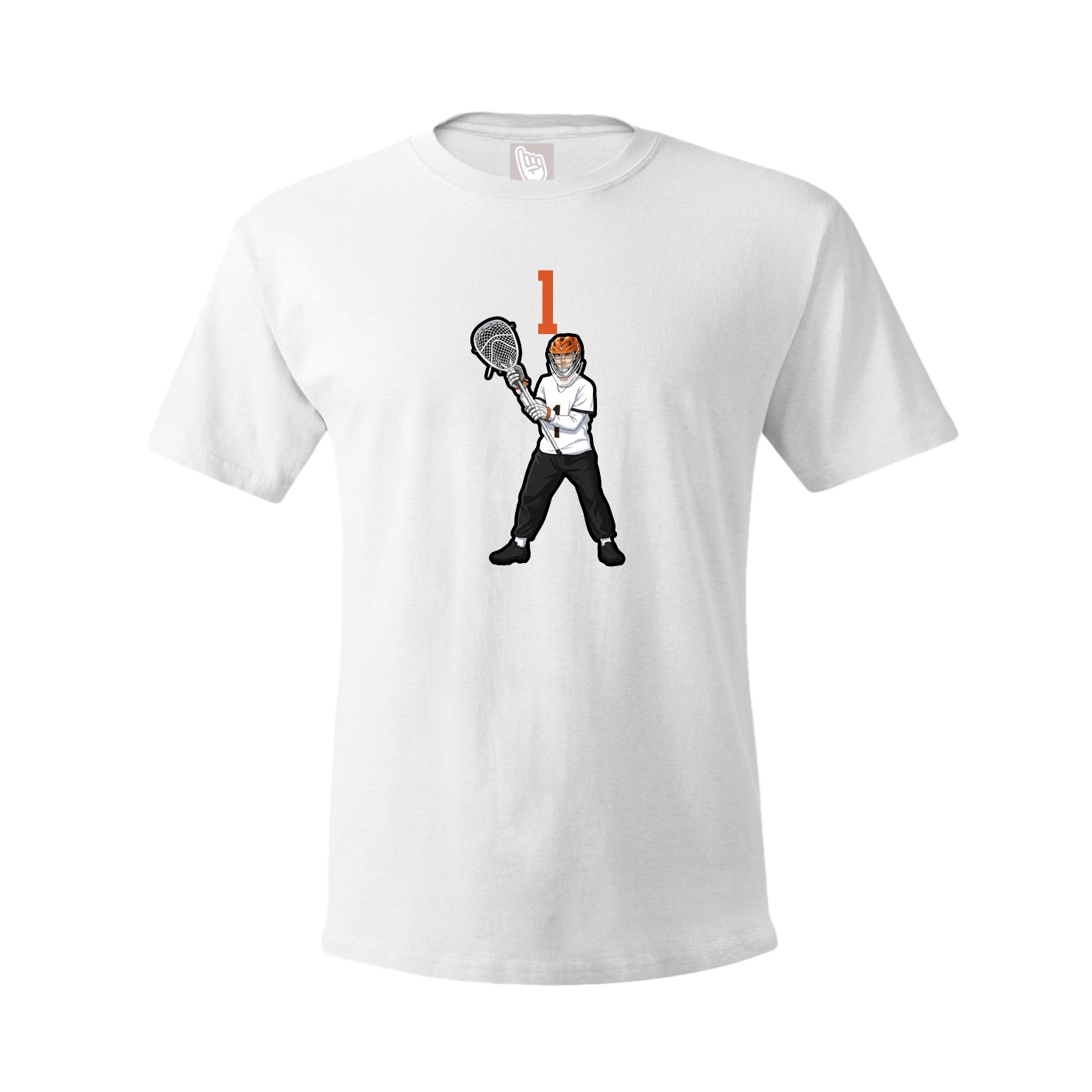 Youth Tee — Number Top in White
