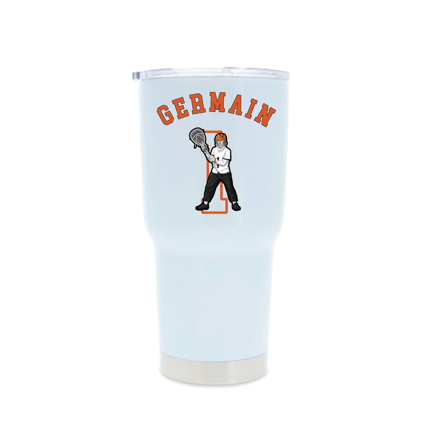30oz Stainless Steel Tumbler — Shirsey Arch in White