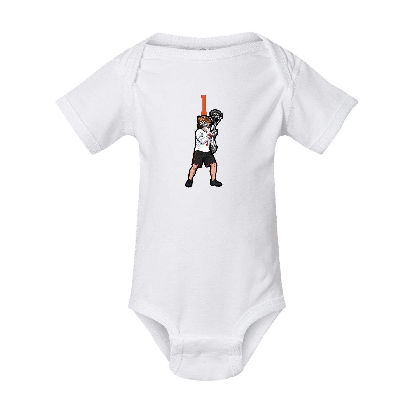Baby Onesie — Number Top in White