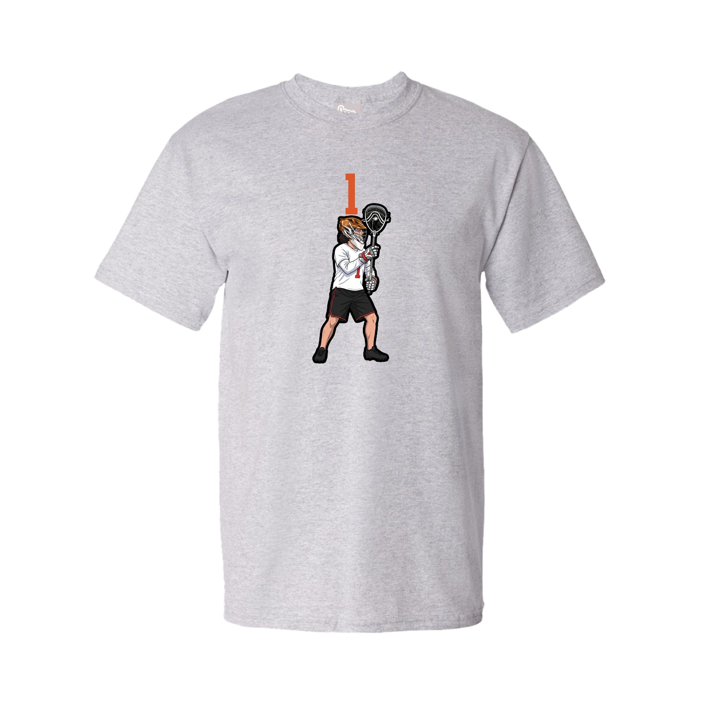 Youth Tee — Number Top in Grey