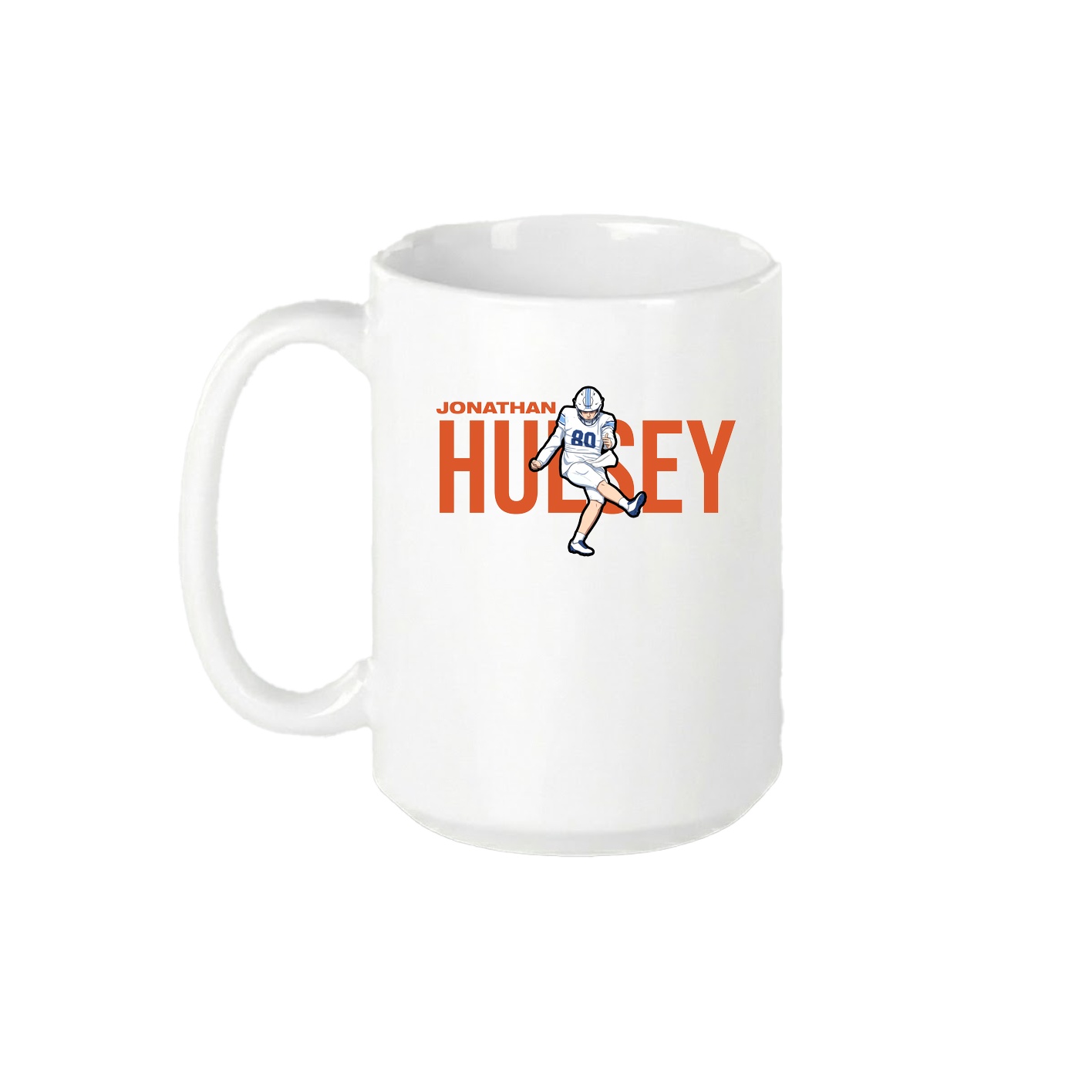 15oz Coffee Mug — Player Name in White