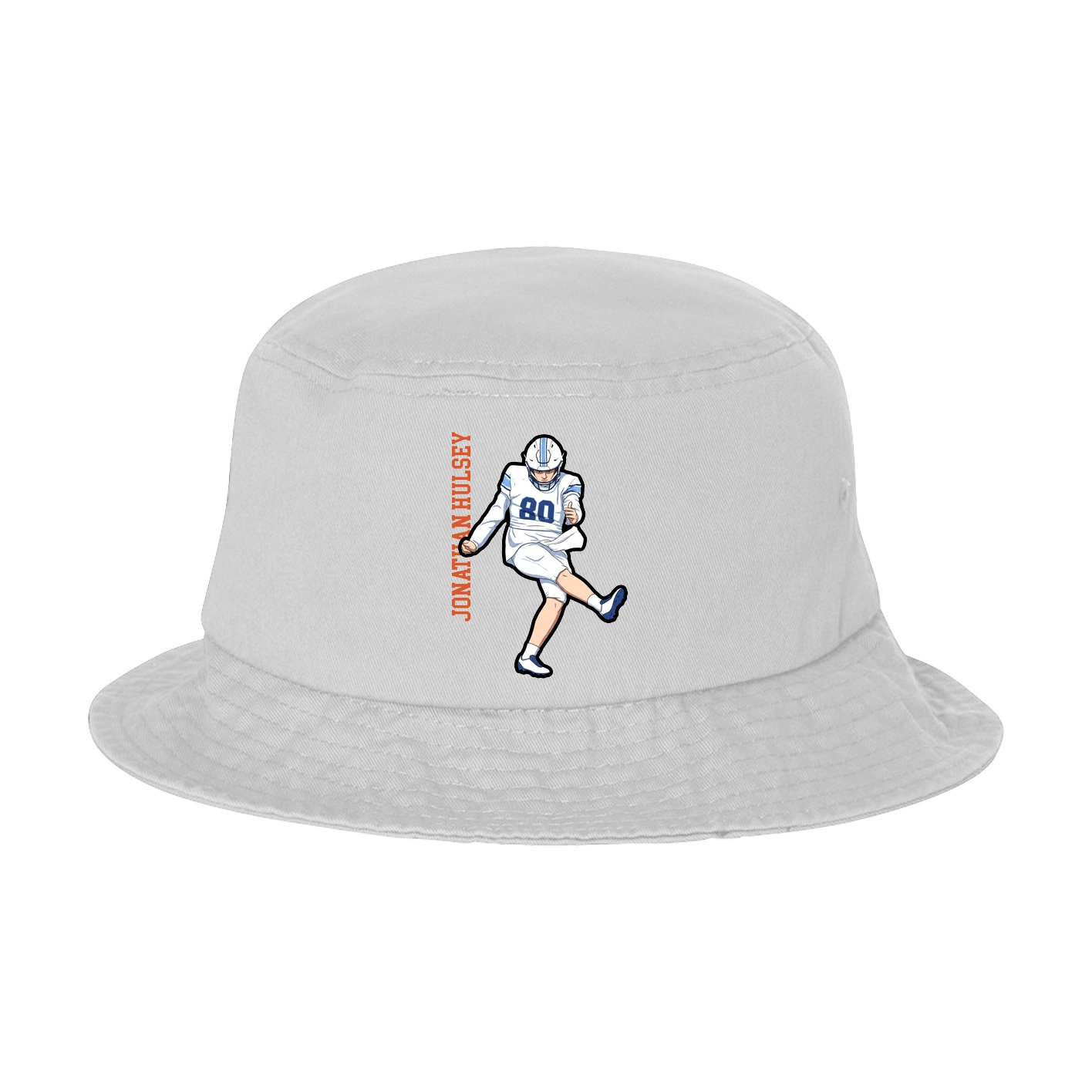 Bucket Cap — Name Vertical in White