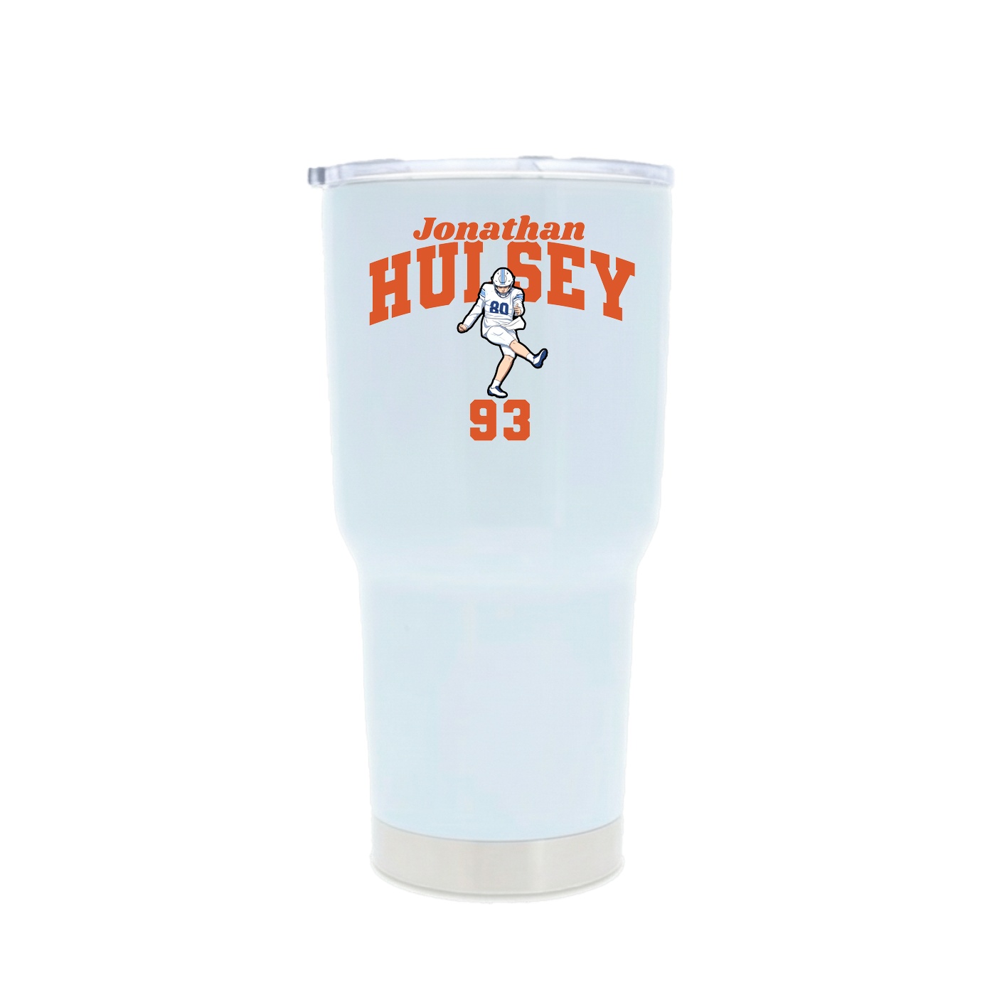 30oz Stainless Steel Tumbler — Signature Arch in White