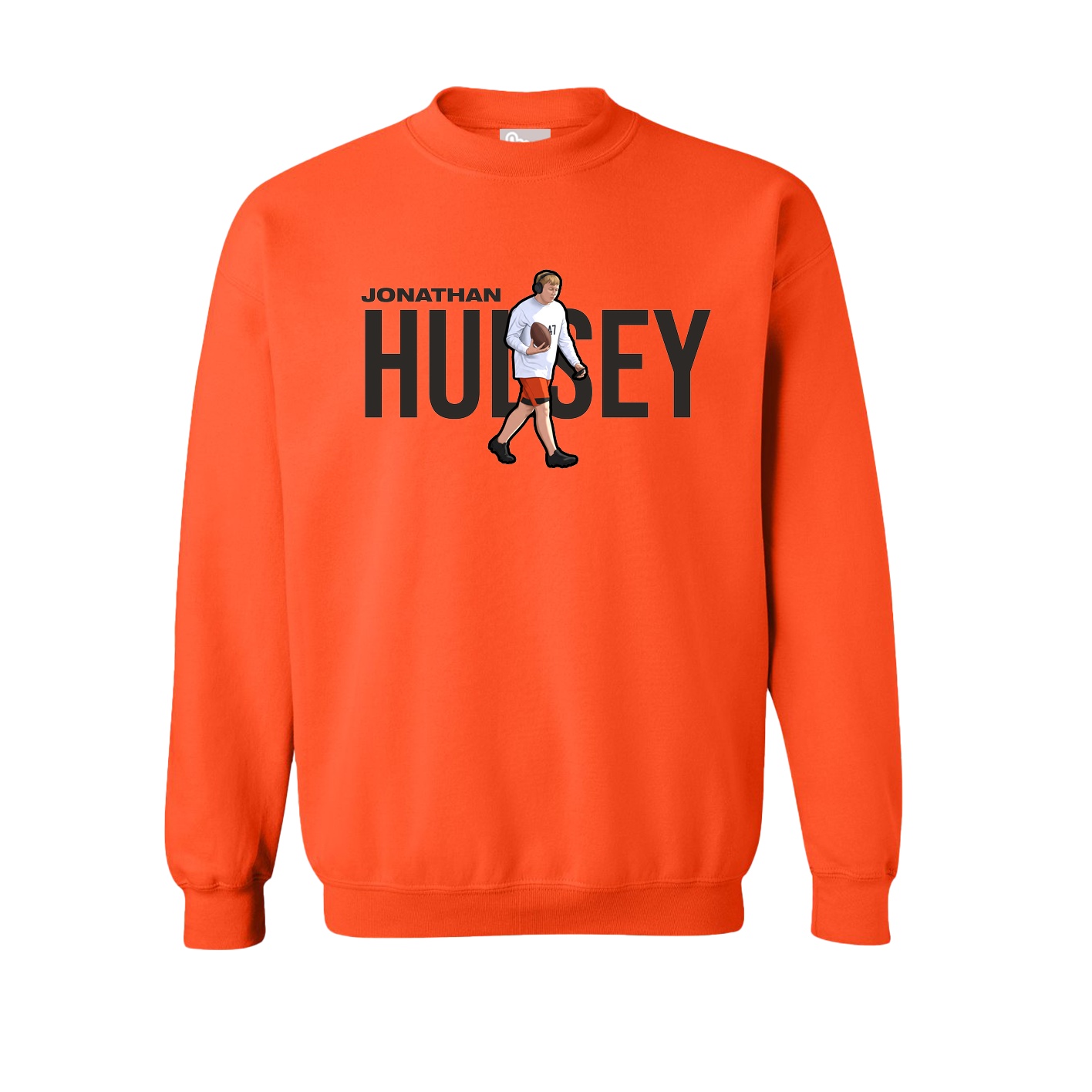 Fleece Crew — Player Name in Orange