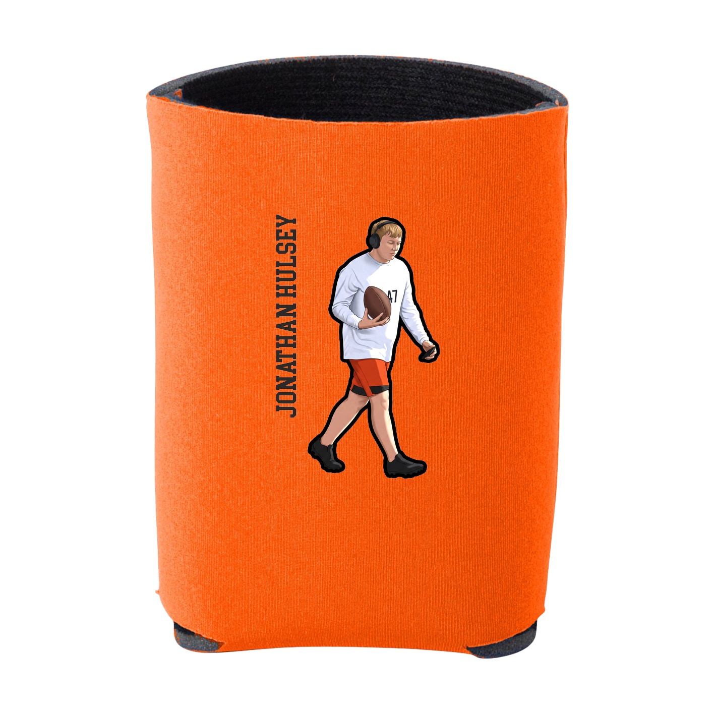 Can Holder — Name Vertical in Orange