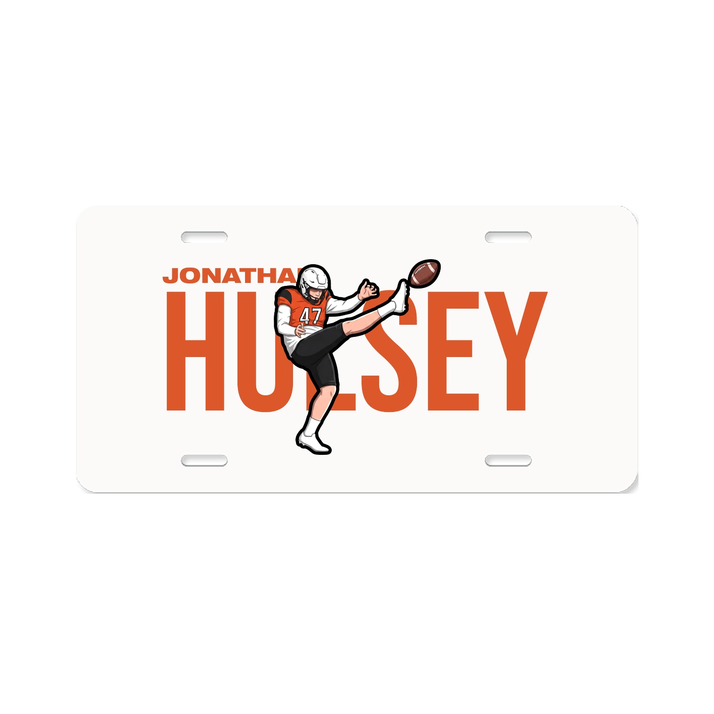 License Plate — Player Name in Classic