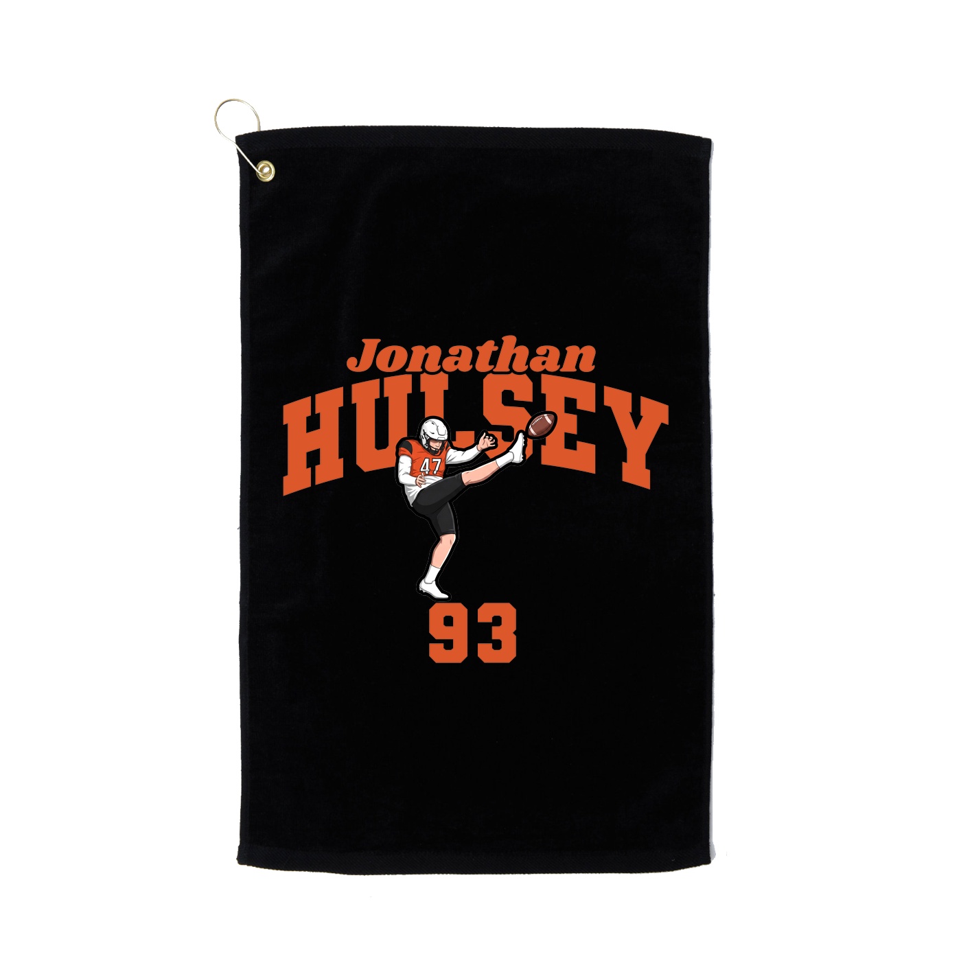 Golf Towel — Signature Arch in Black