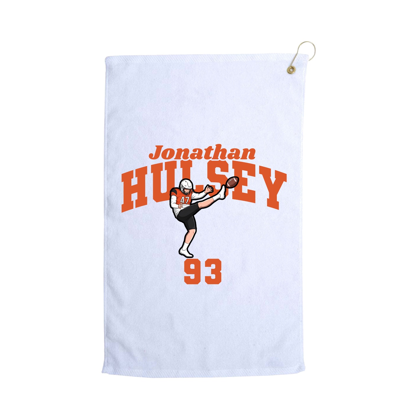 Golf Towel — Signature Arch in White