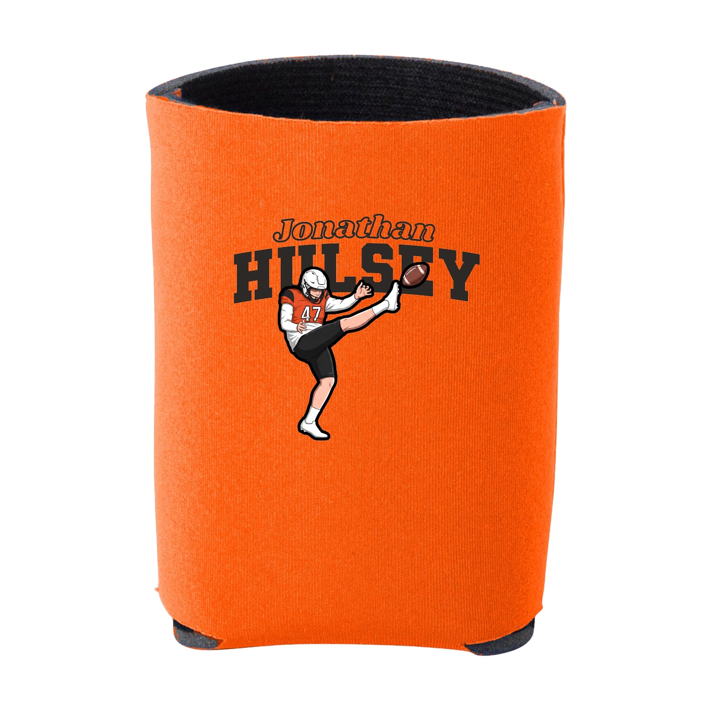 Can Holder — Name Arch in Orange