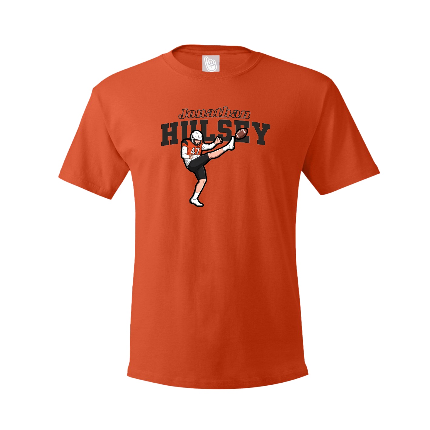 Youth Tee — Name Arch in Orange