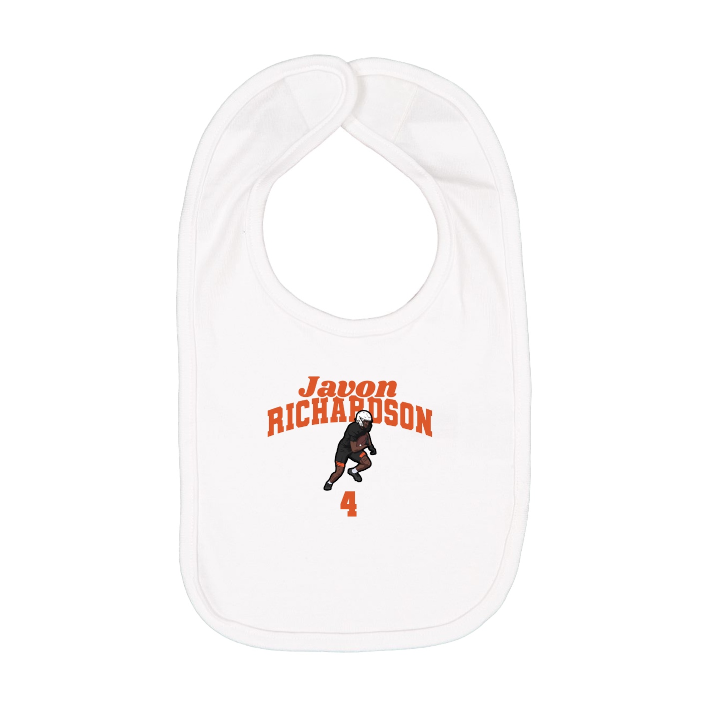 Infant Bib — Signature Arch in White