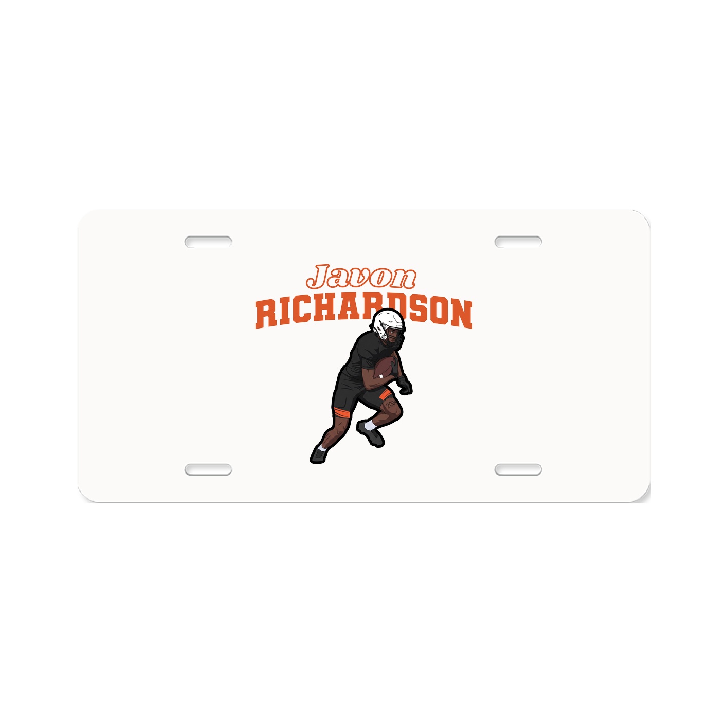 License Plate — Name Arch in Classic