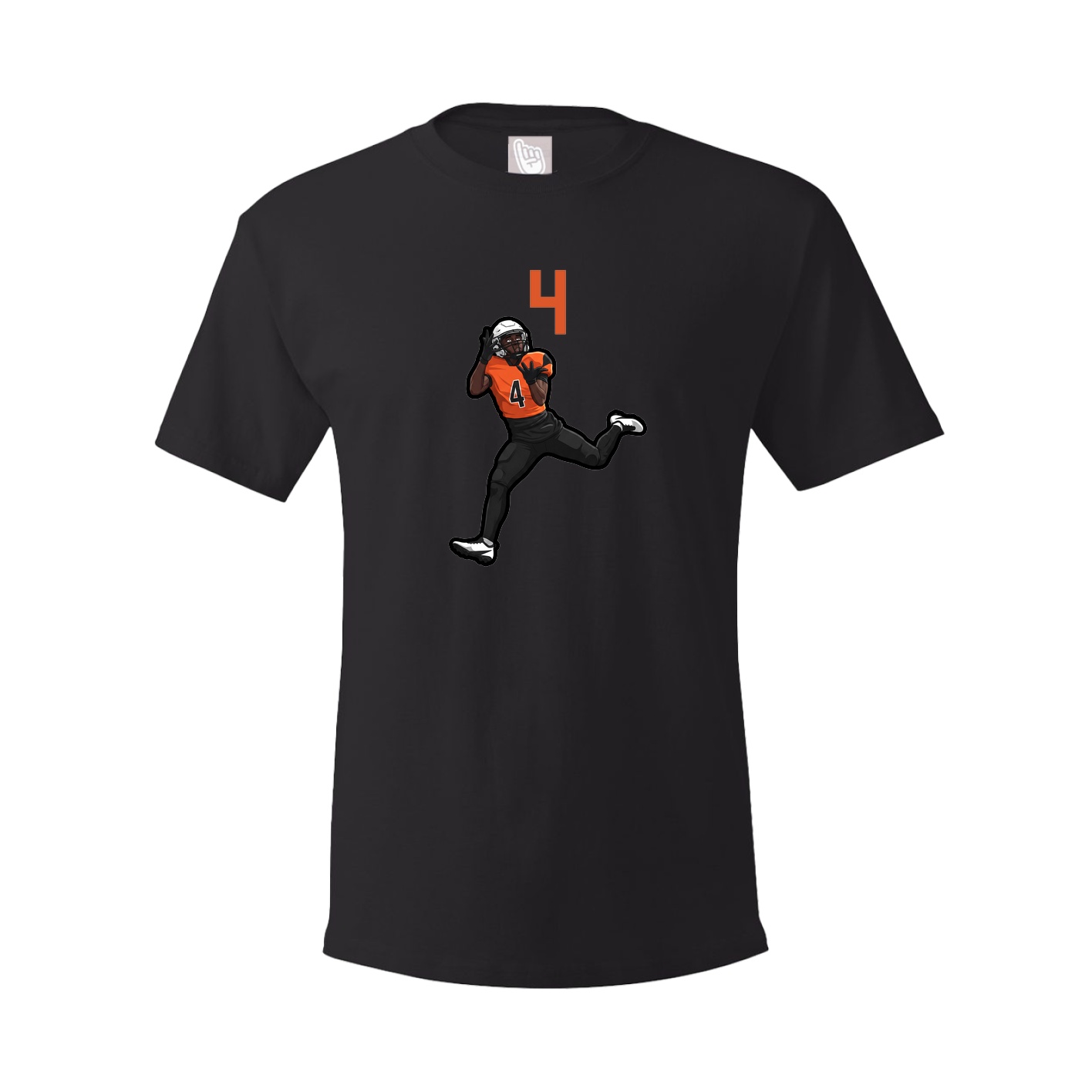 Youth Tee — Number Top in Black