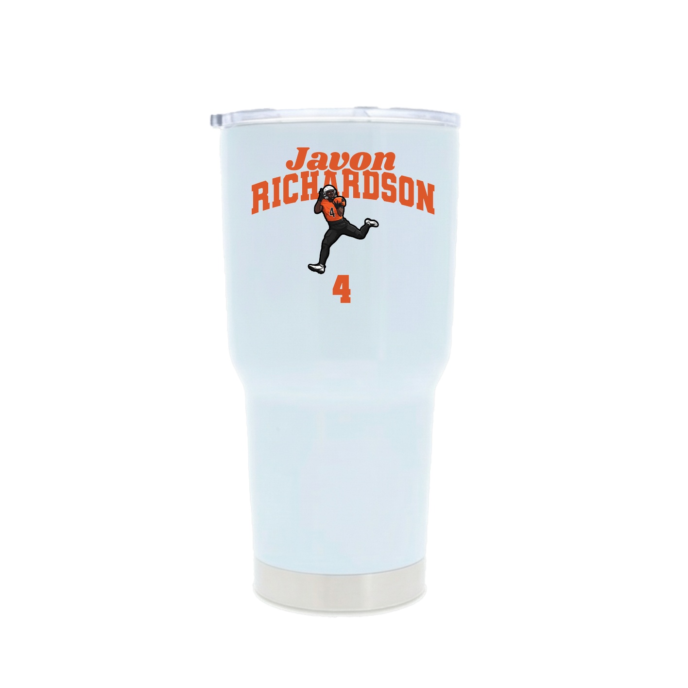 30oz Stainless Steel Tumbler — Signature Arch in White
