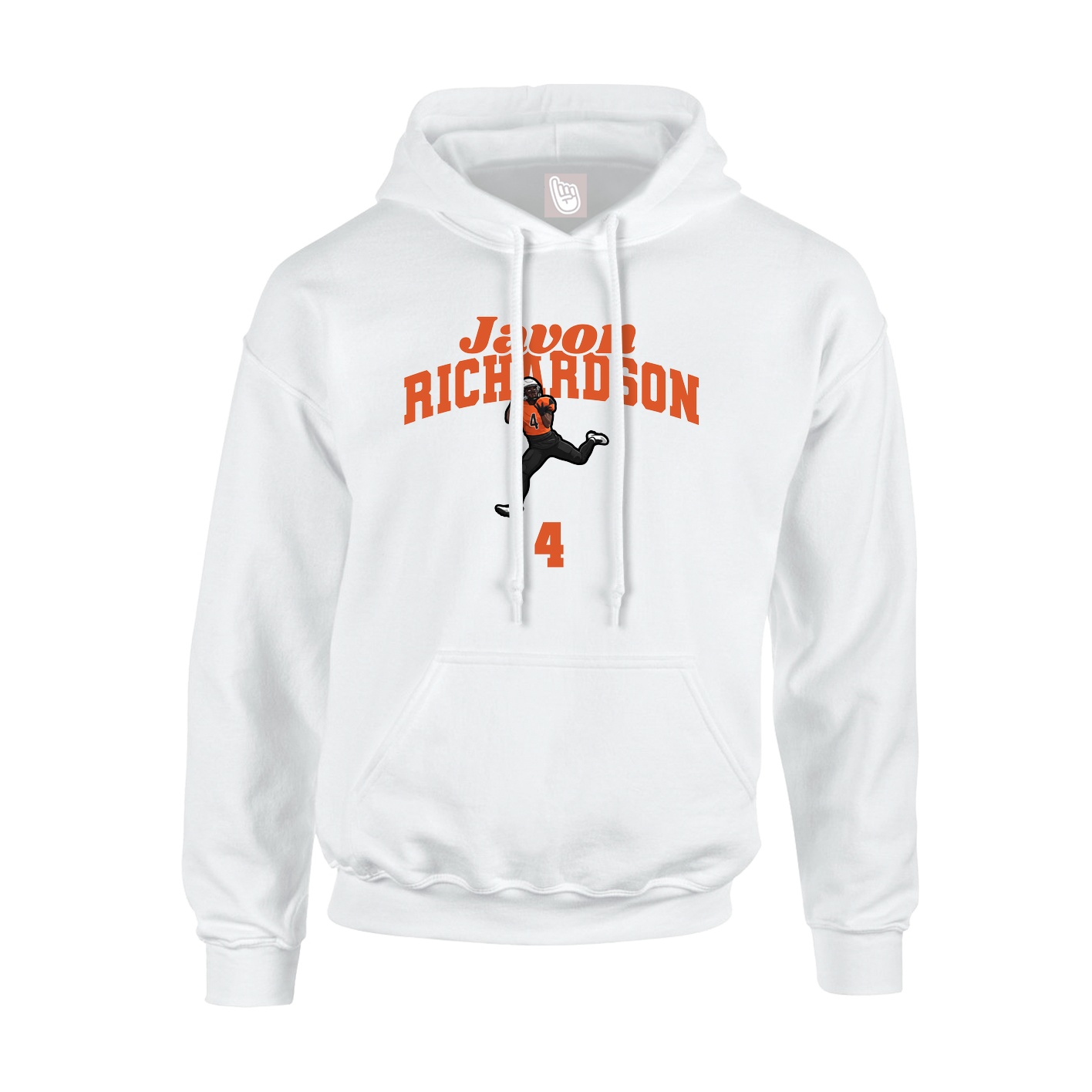 Hoodie — Signature Arch in White