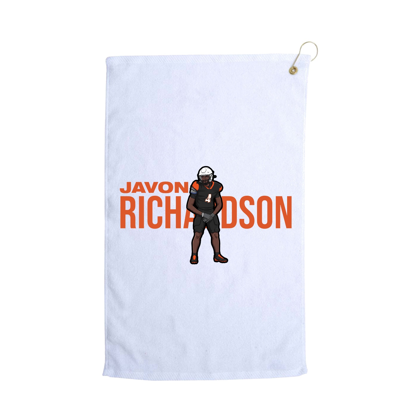 Golf Towel — Player Name in White