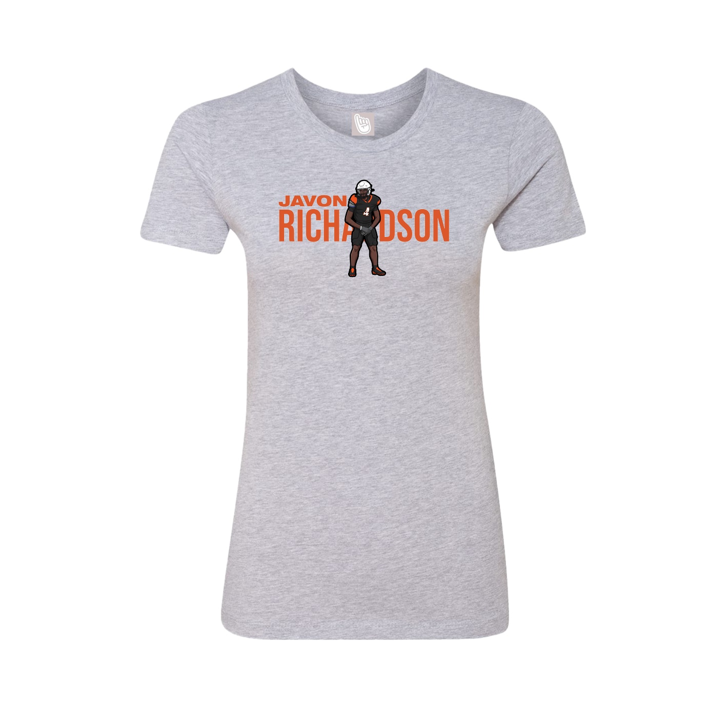 Womens Tee — Player Name in Grey