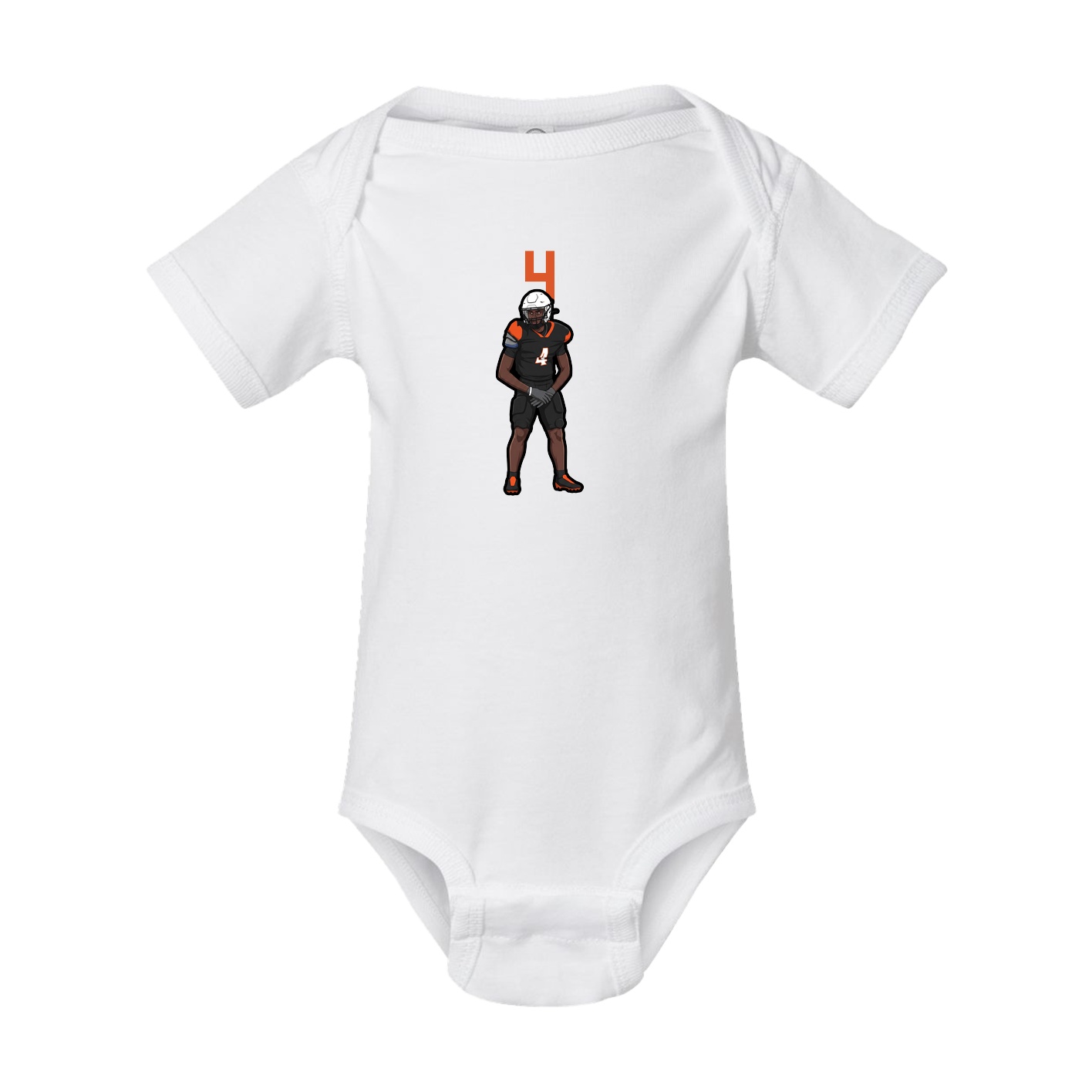 Baby Onesie — Number Top in White