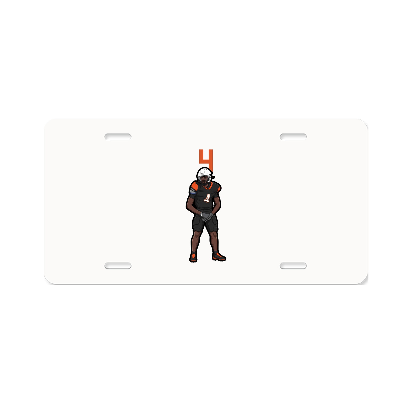 License Plate — Number Top in Classic