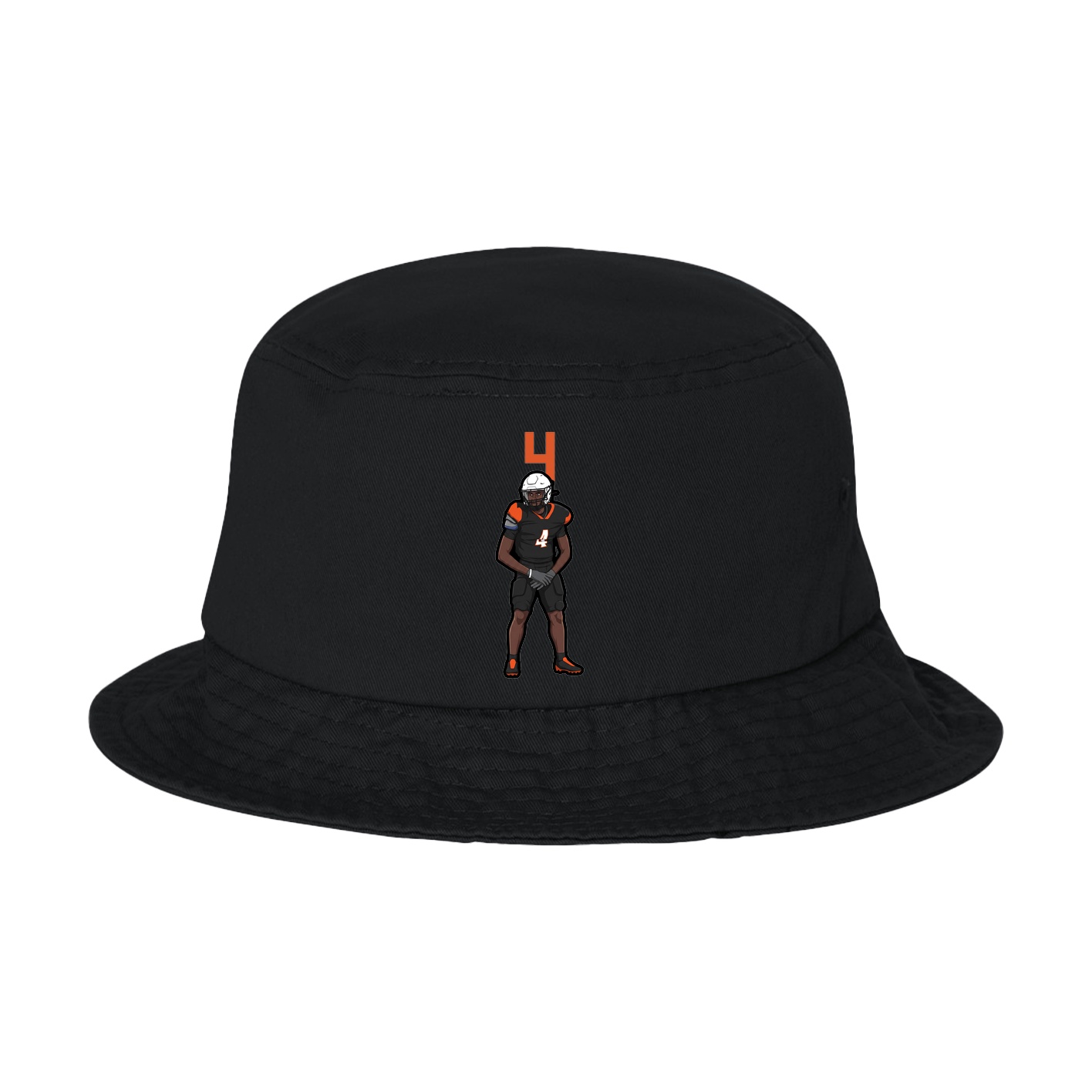 Bucket Cap — Number Top in Black