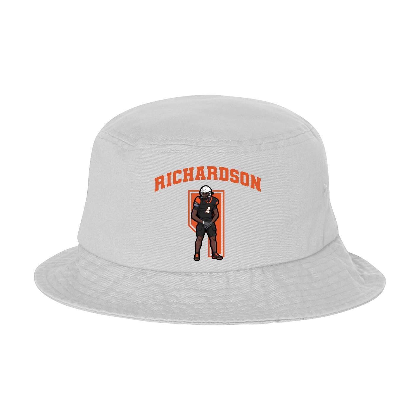 Bucket Cap — Number in White