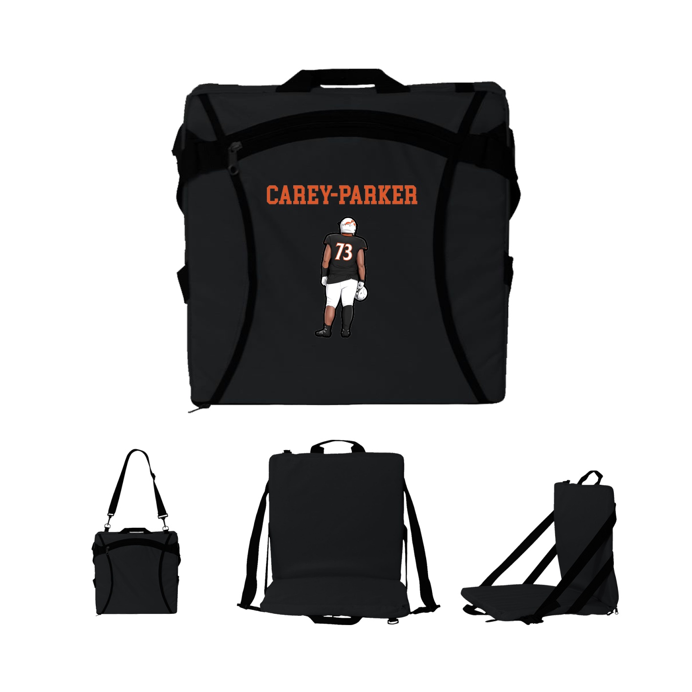 Folding Stadium Seat — Shirsey in Black