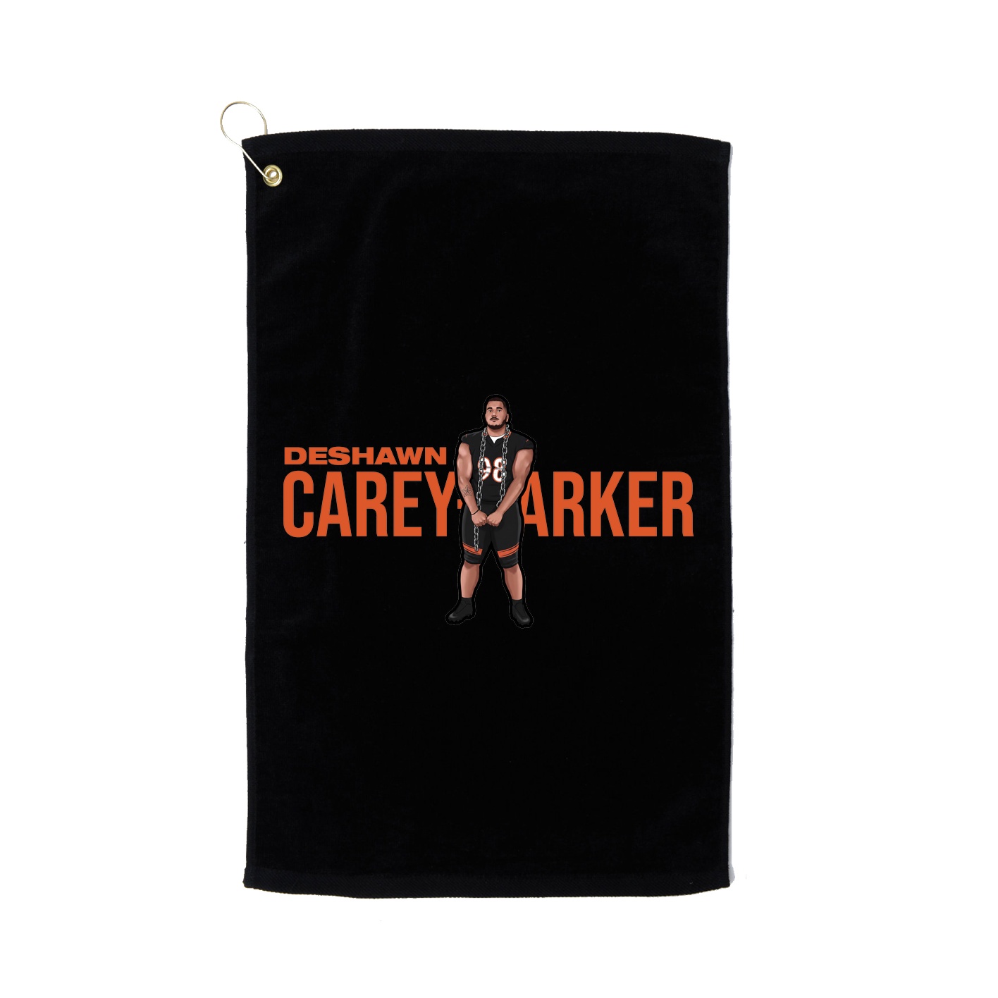 Golf Towel — Player Name in Black