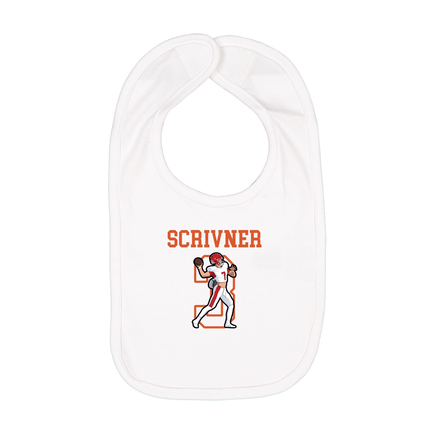 Infant Bib — Shirsey in White