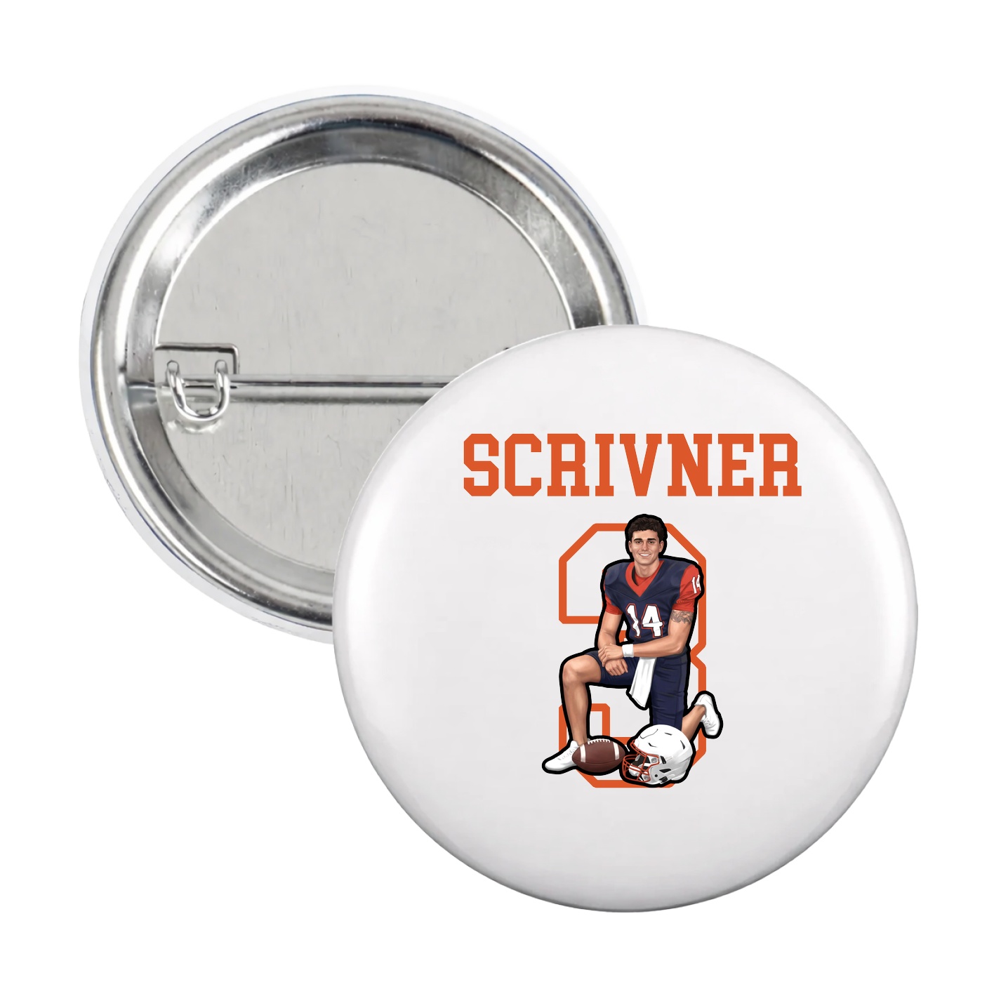 Game Day Button — Shirsey in White