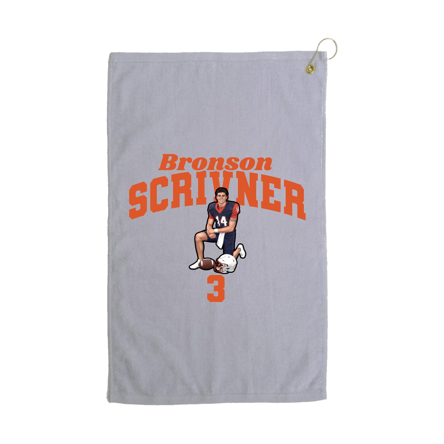 Golf Towel — Signature Arch in Grey