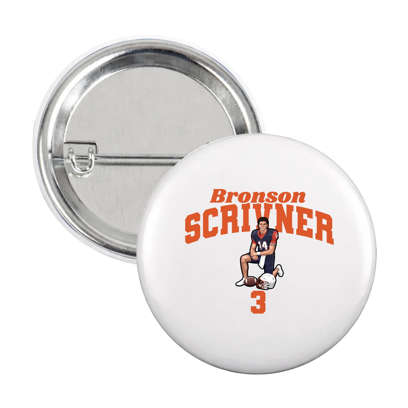 Game Day Button — Signature Arch in White