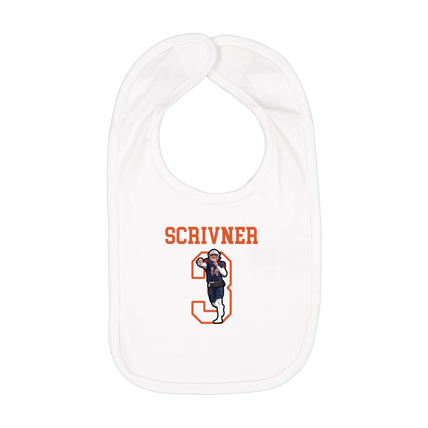 Infant Bib — Shirsey in White