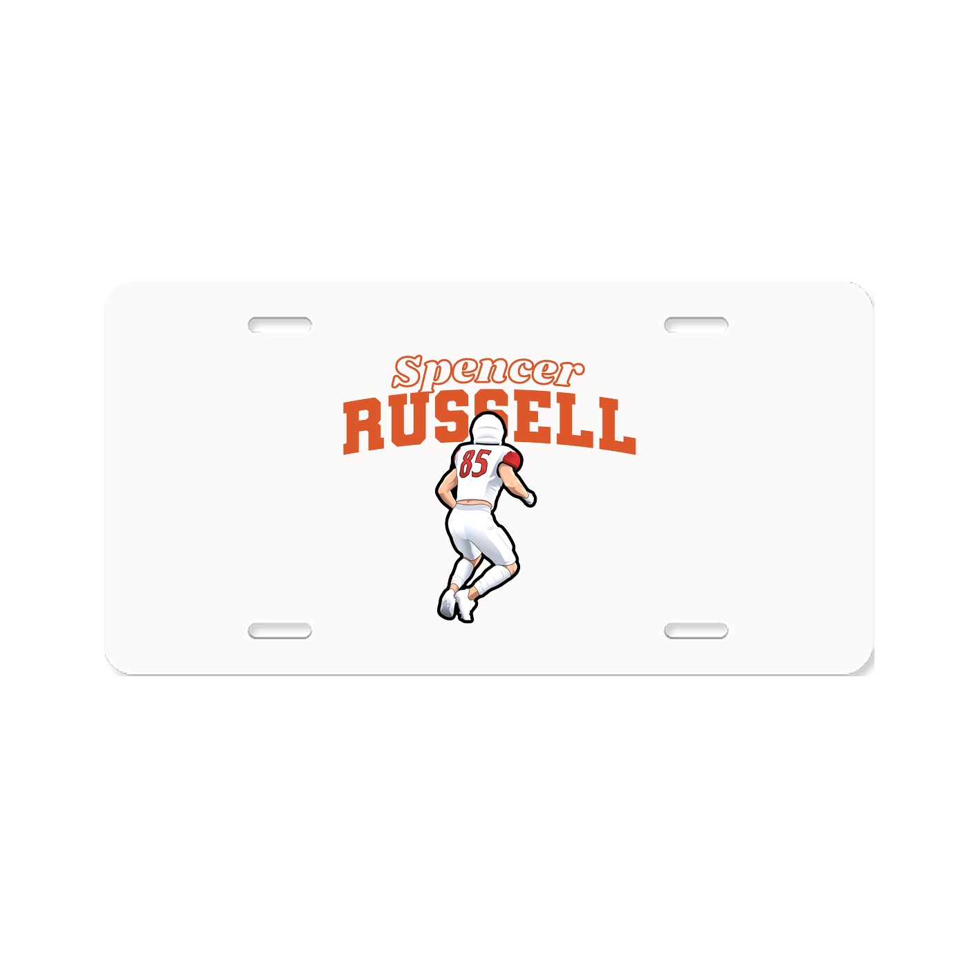 License Plate — Name Arch in Classic