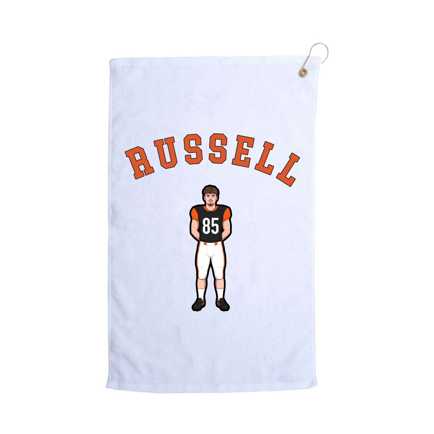 Golf Towel — Shirsey Arch in White