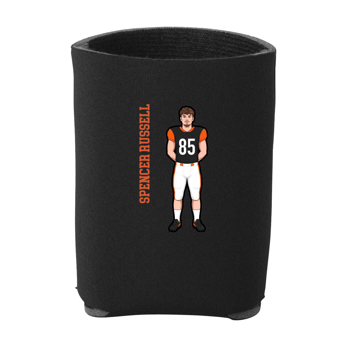 Can Holder — Name Vertical in Black