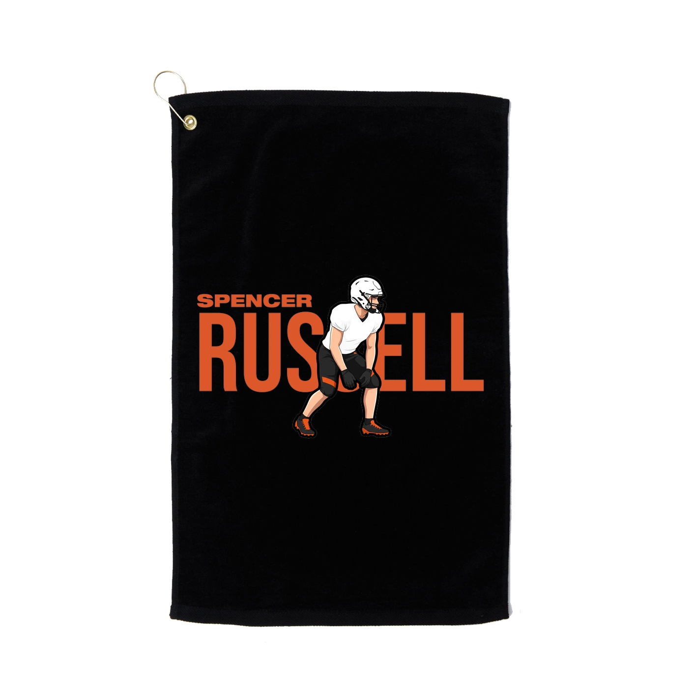 Golf Towel — Player Name in Black