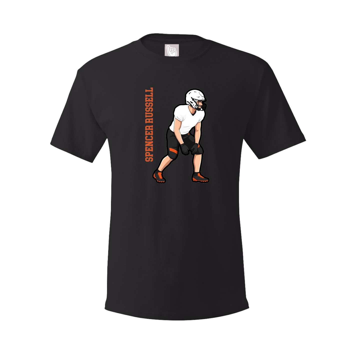 Tee — Name Vertical in Black