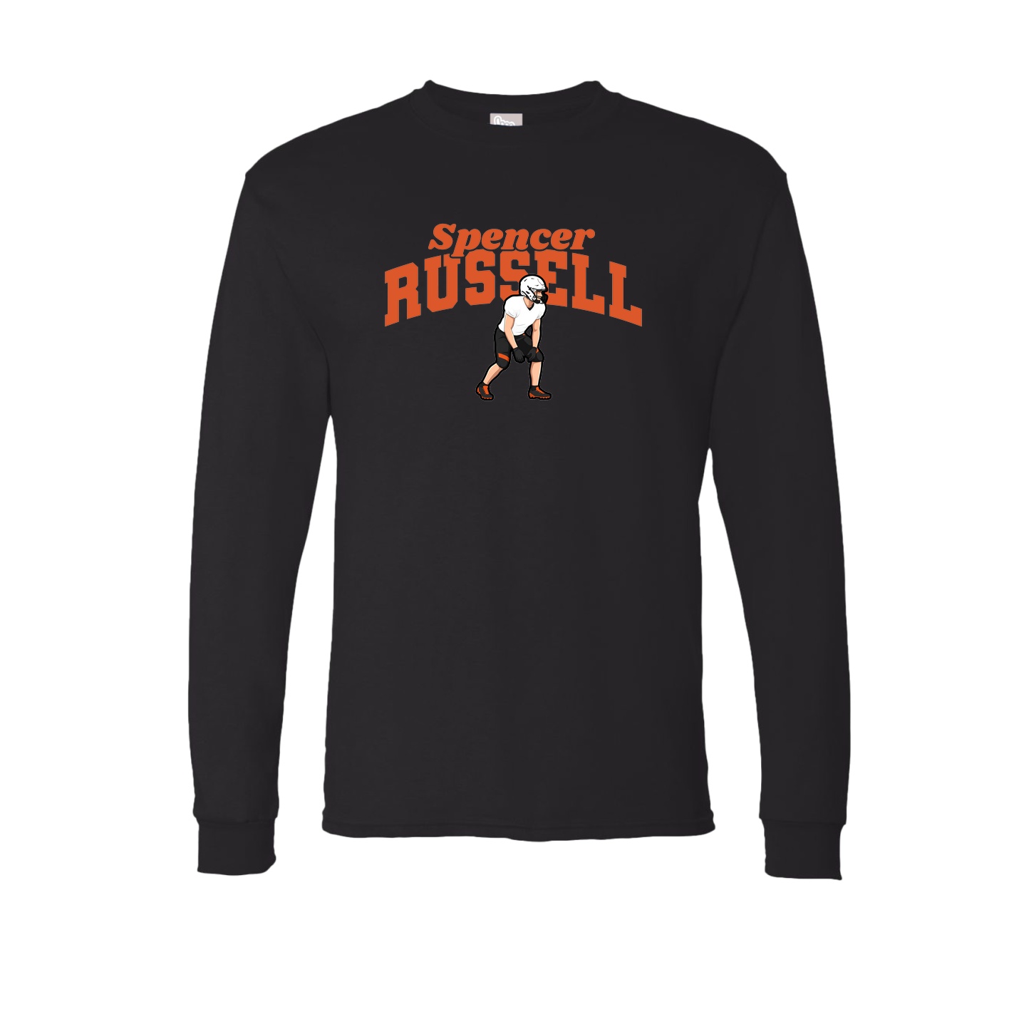 Long Sleeve Tee — Signature Arch in Black