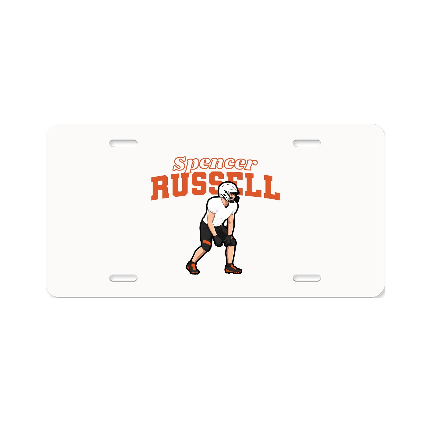 License Plate — Name Arch in Classic