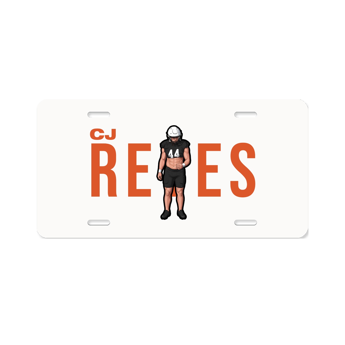 License Plate — Player Name in Classic