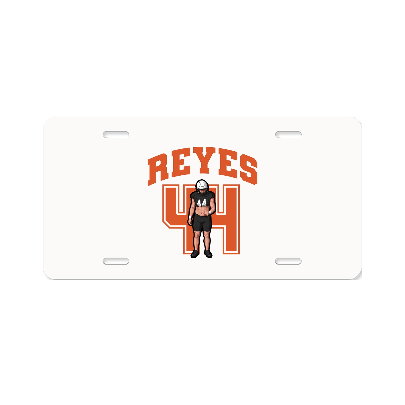 License Plate — Number in Classic