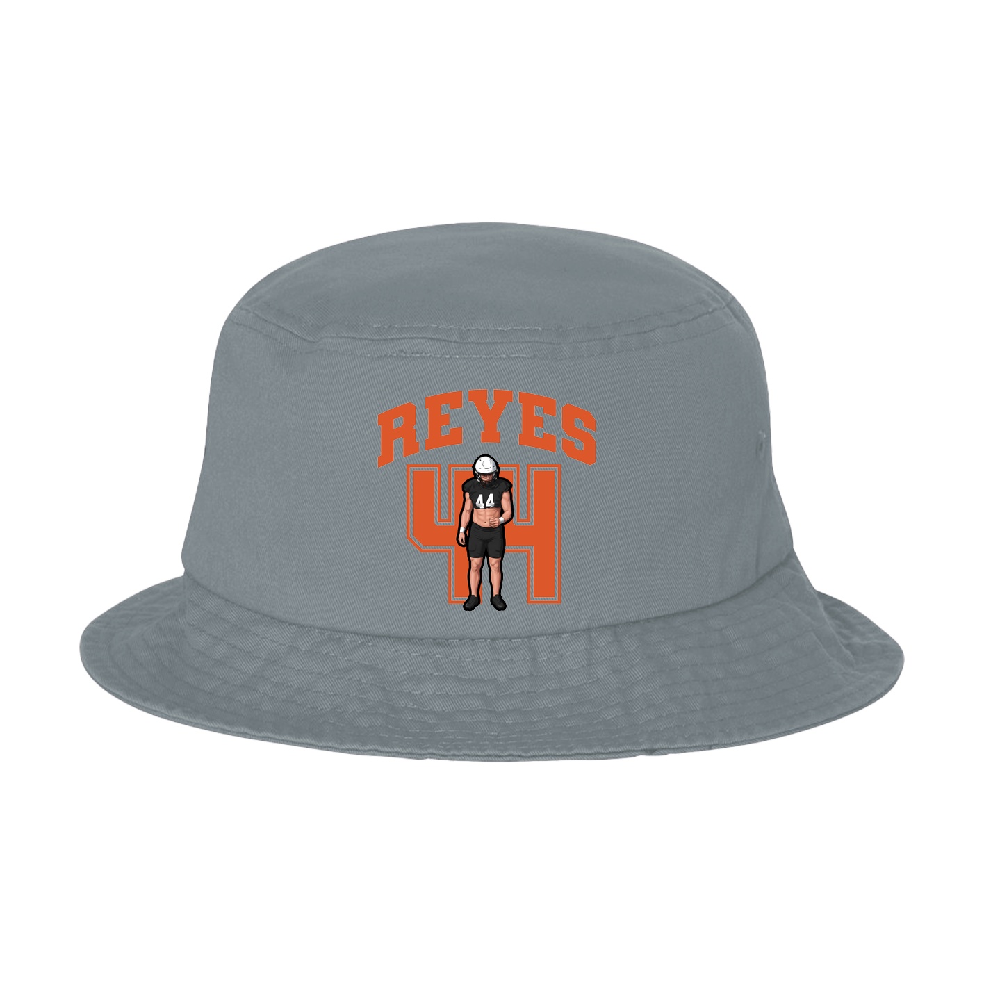 Bucket Cap — Number in Grey