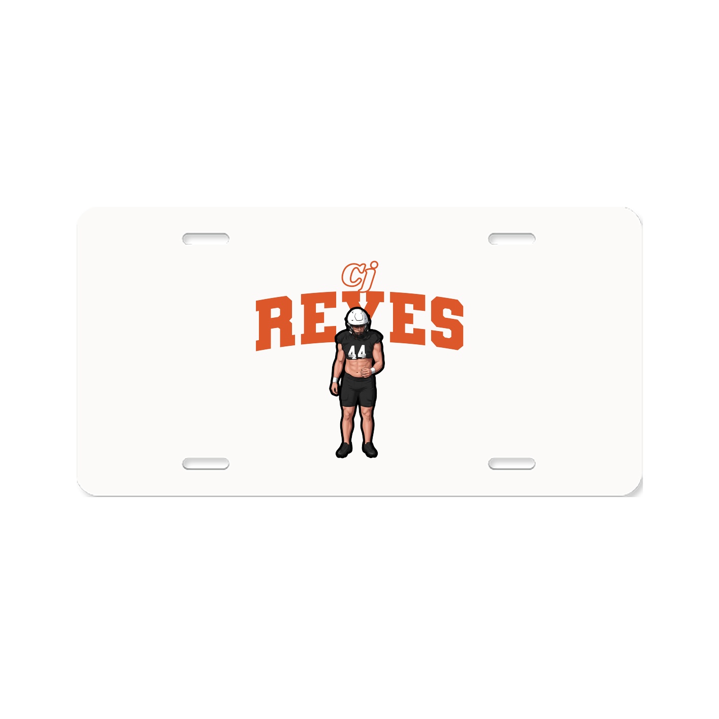 License Plate — Name Arch in Classic